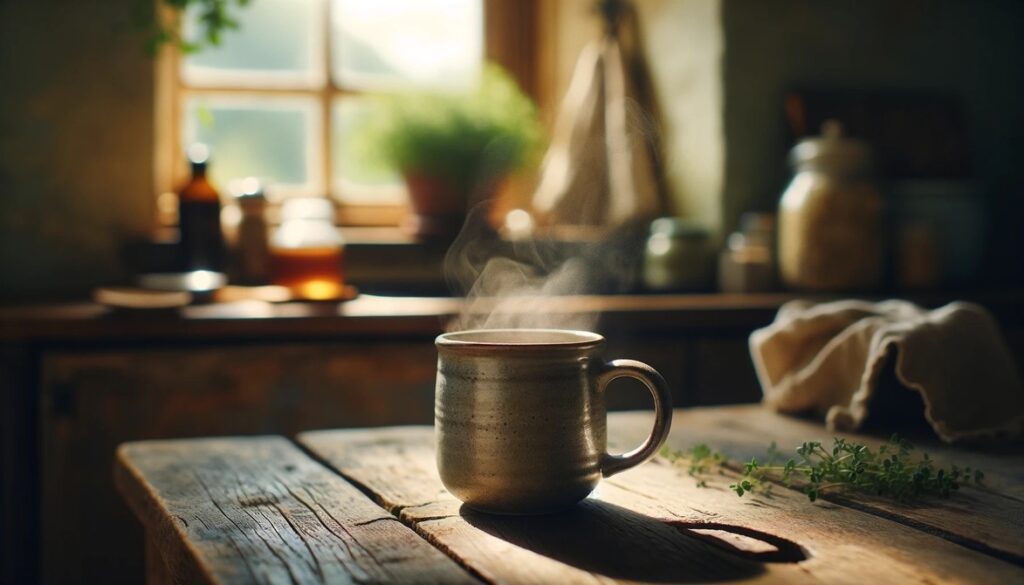 A cup of tea in an old kitchen-Wisdom spirituality
