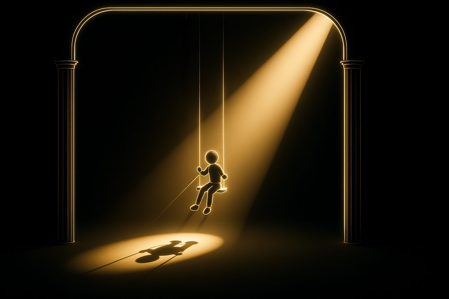 Transformation of self lies in between the puppet pulls